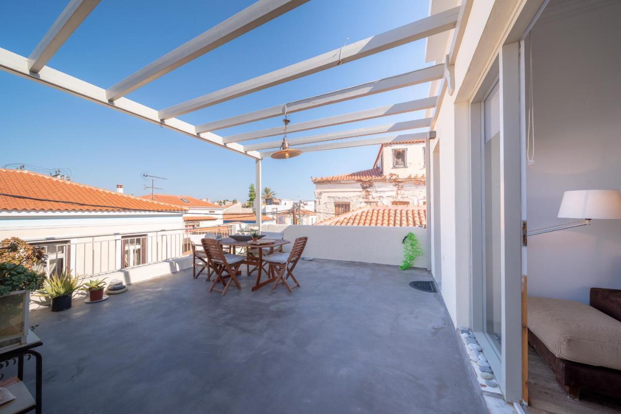 The Roof - Flat Sea View In Aegina Town Apartment Exterior photo